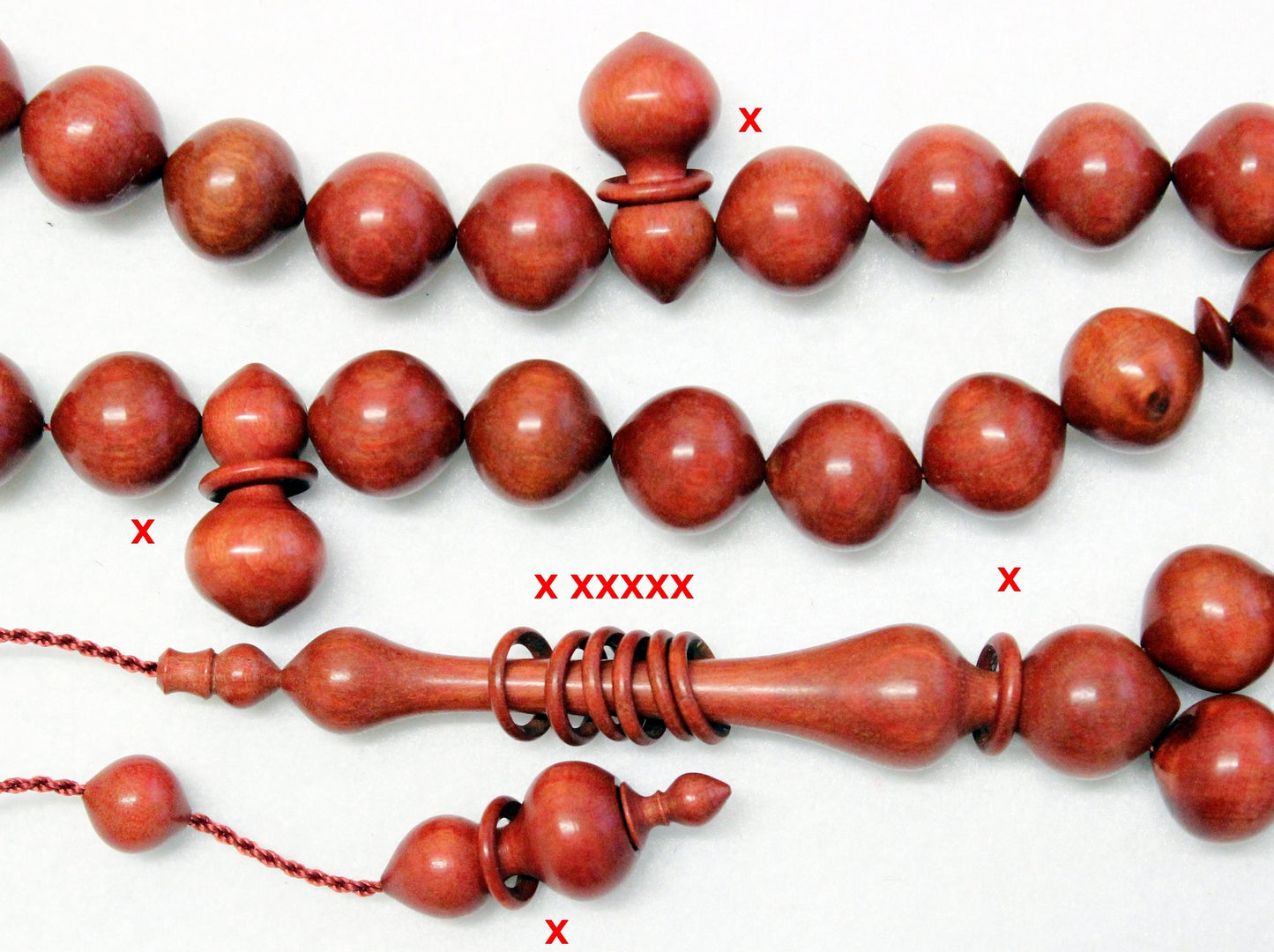 Prayer Beads Rosary Tesbih Pinkivory Wood - EXTREMELY RARE - Highly Collectible