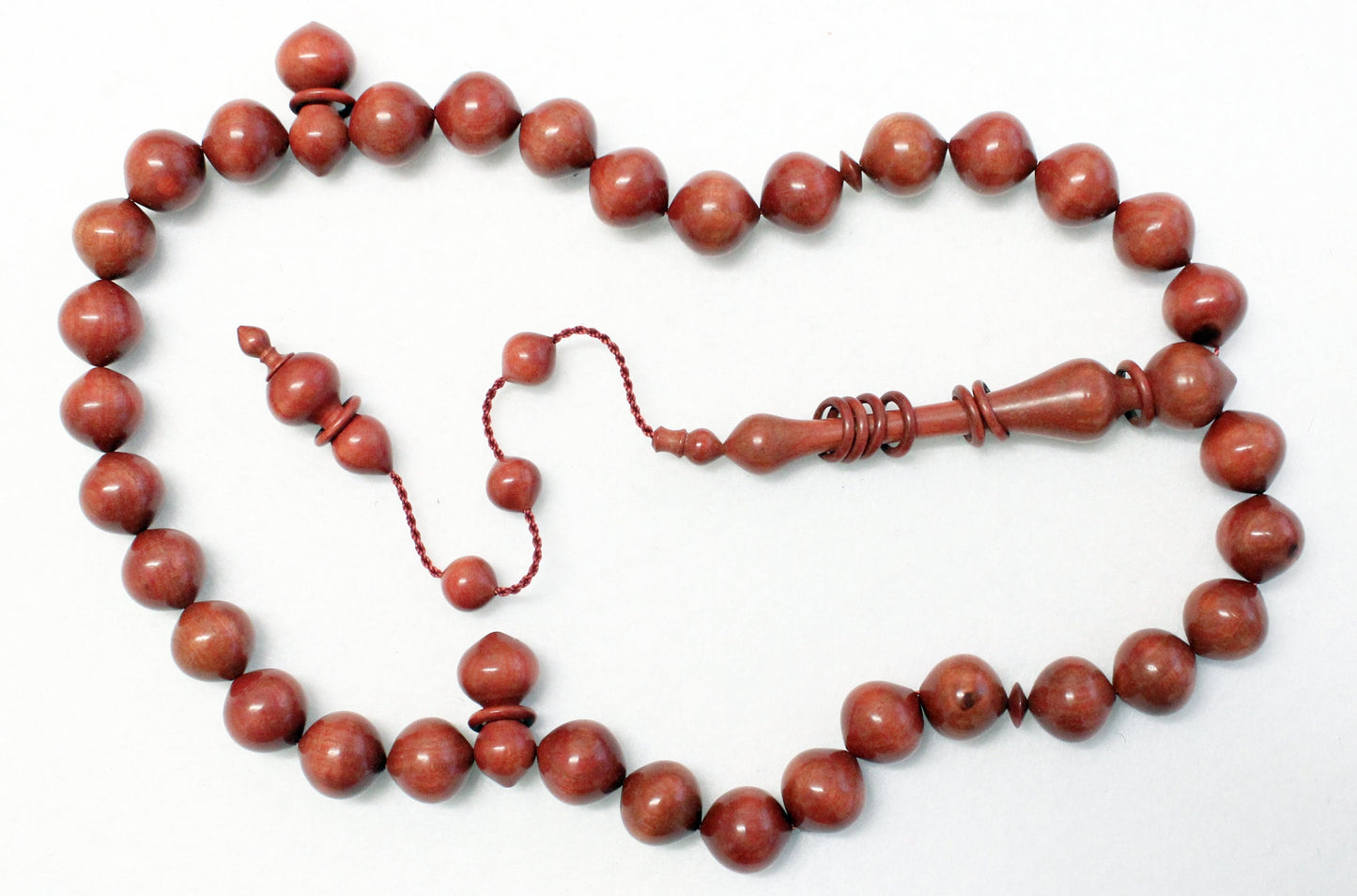 Prayer Beads Rosary Tesbih Pinkivory Wood - EXTREMELY RARE - Highly Collectible