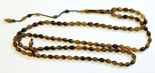 Islamic Prayer Beads Tesbih Faux Tortoise Vintage Galalith 99 Beads -Rare Collector's - Promotional offer